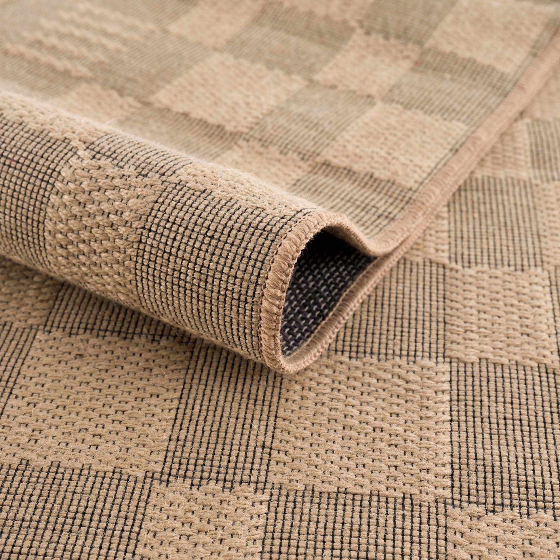 Nairi Checkered Washable Jute Rug from PriceLows™