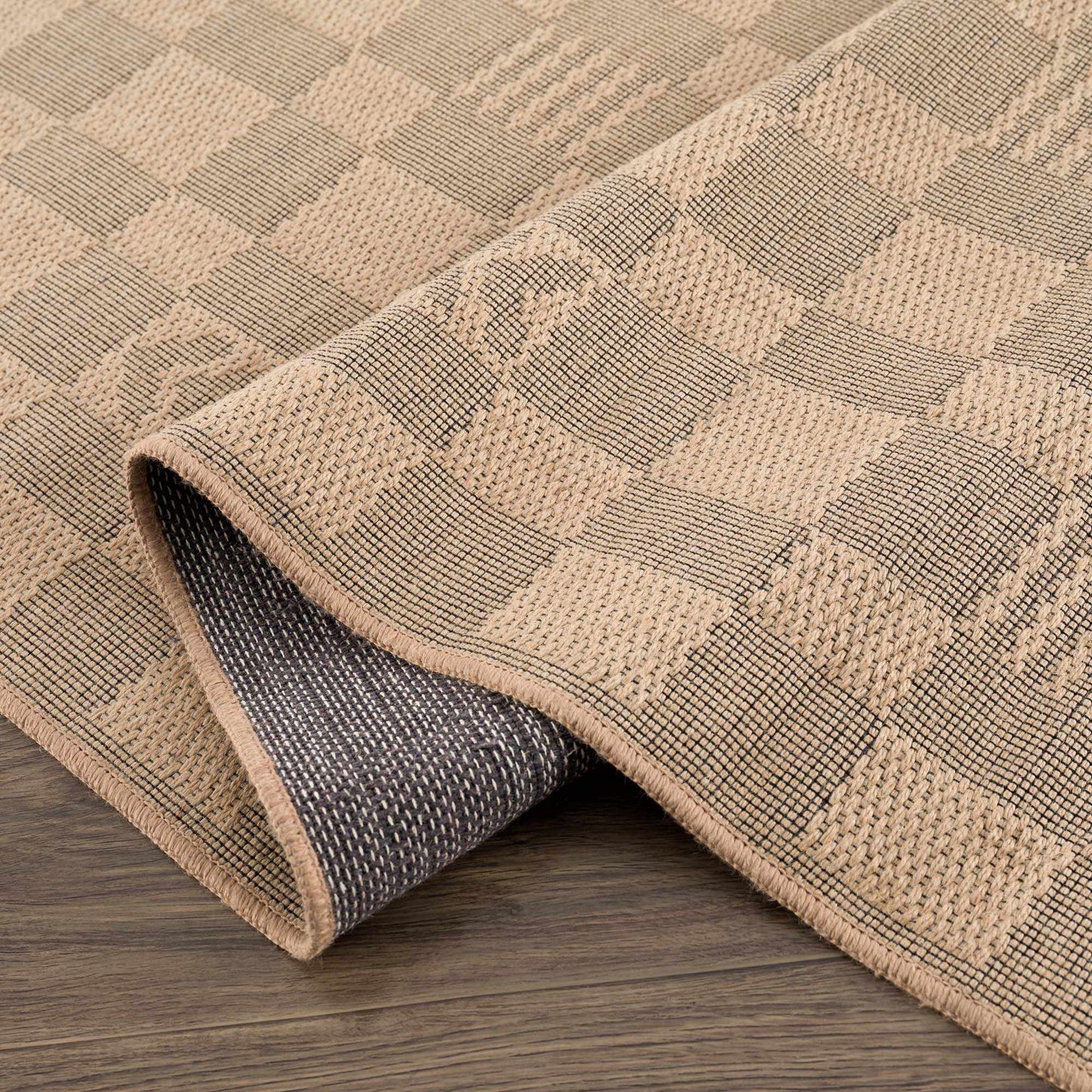 Nairi Checkered Washable Jute Rug from PriceLows™