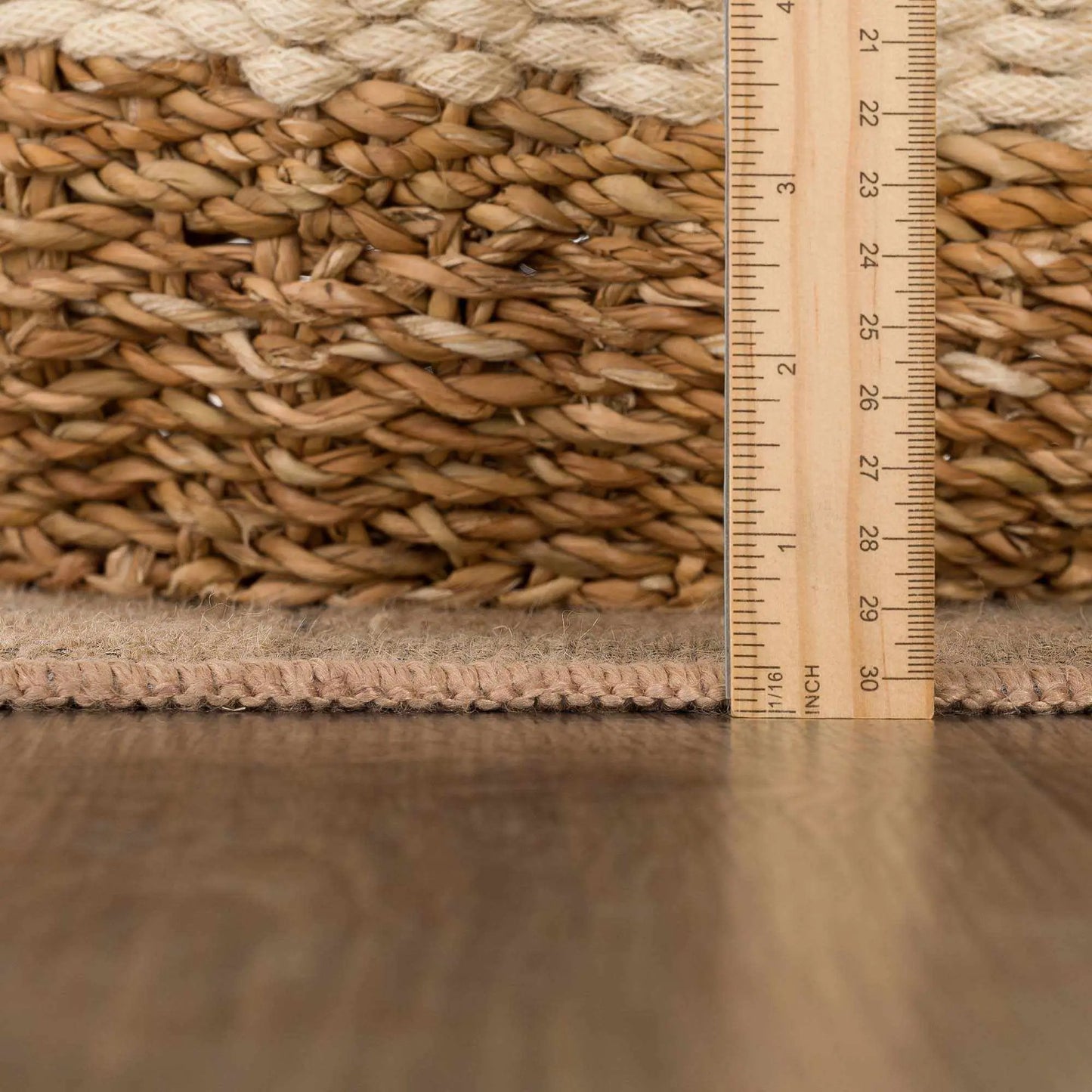 Nairi Checkered Washable Jute Rug from PriceLows™