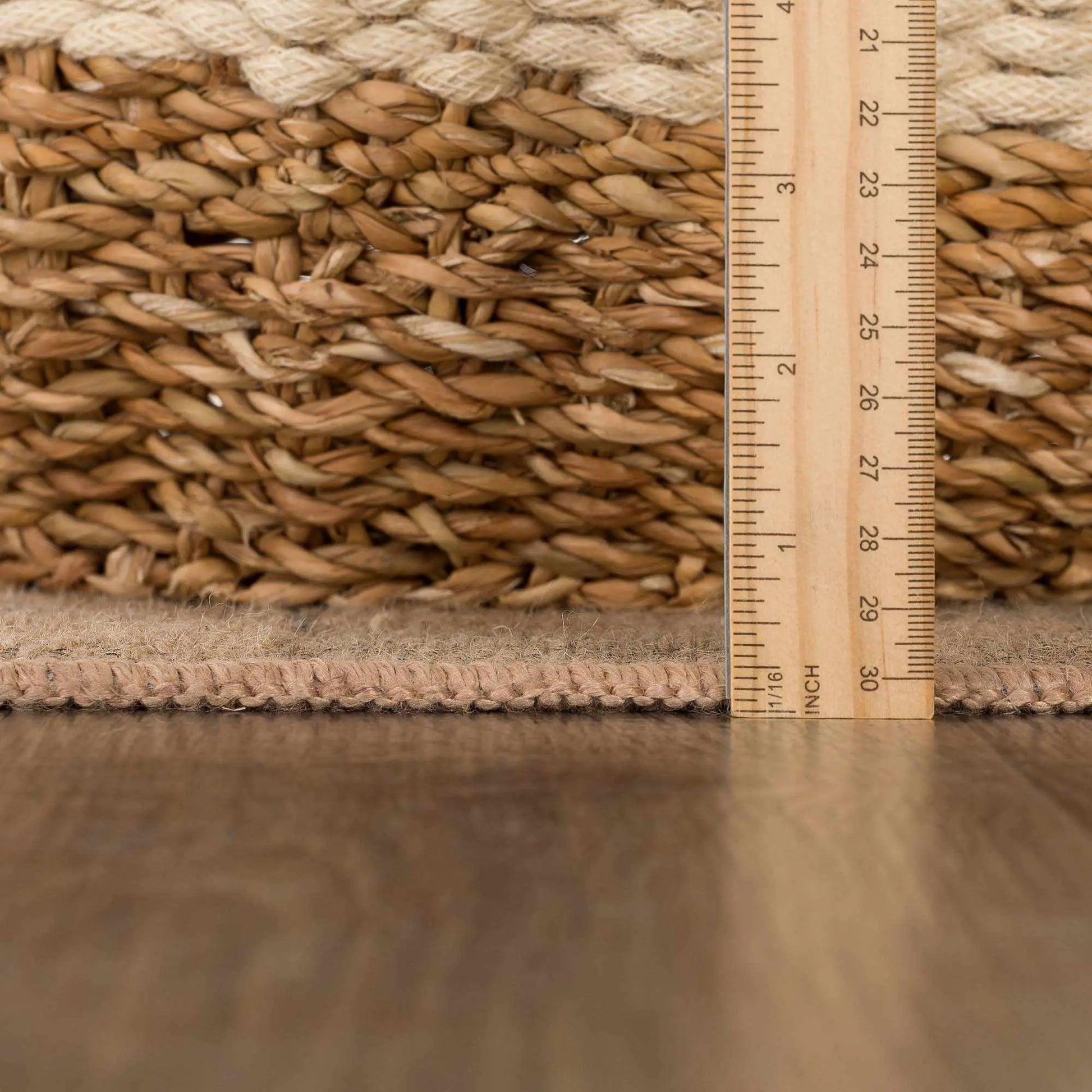 Nairi Checkered Washable Jute Rug from PriceLows™