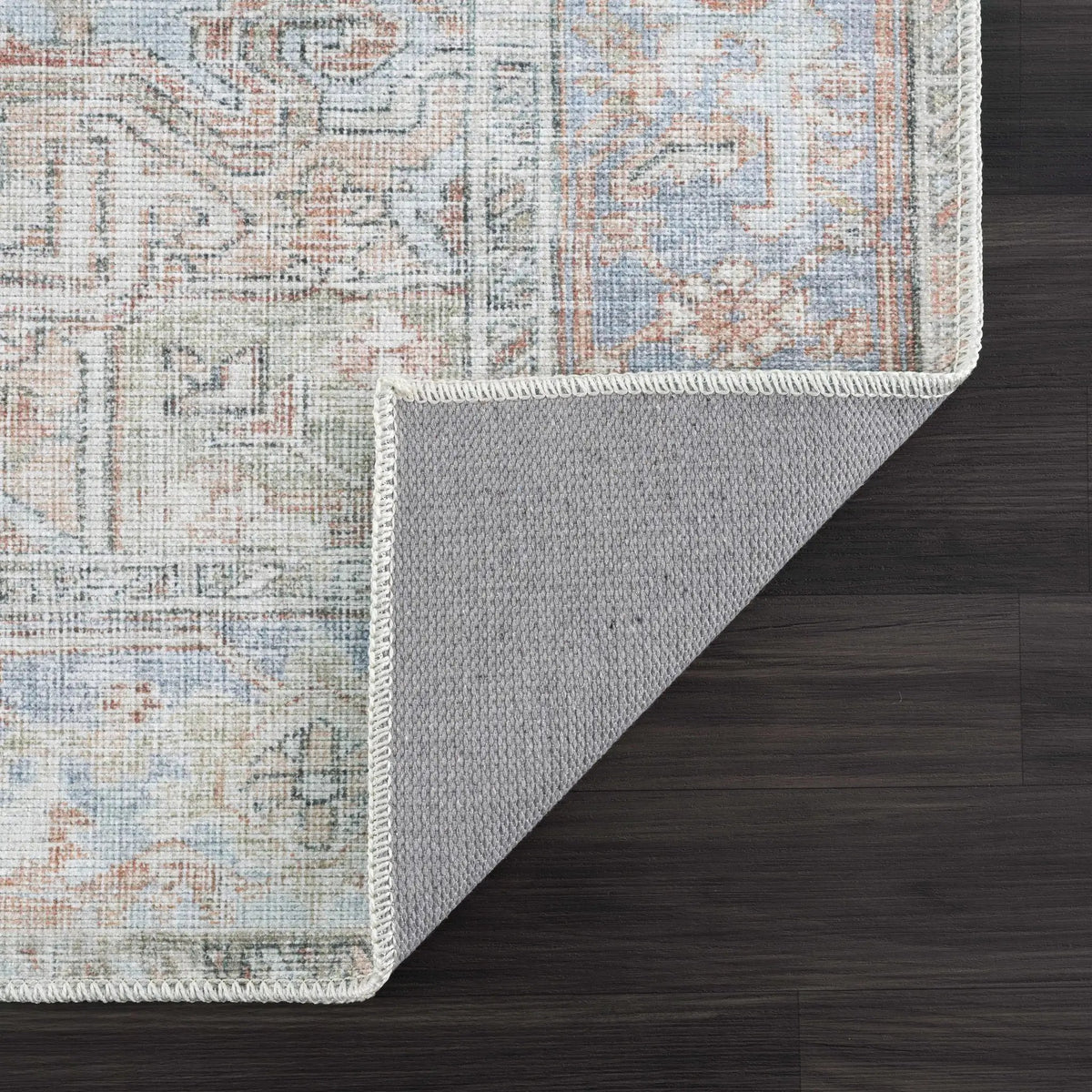 Maayon Medallion Rust Washable Area Rug from PriceLows™
