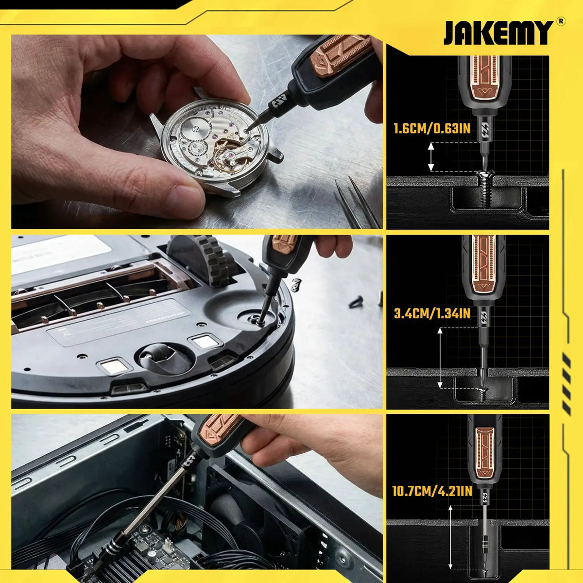 JAKEMY 180-in-1 Magnetic Precision Screwdriver Set, Electric Drill Bit Kit for iPhone Laptop Watch Glasses Repair from PriceLows™