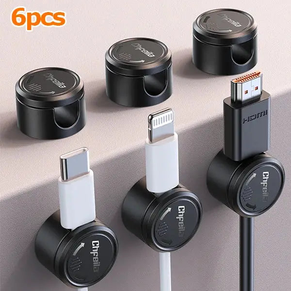 Magnetic Cable Clips | 360° Rotating | PriceLows™