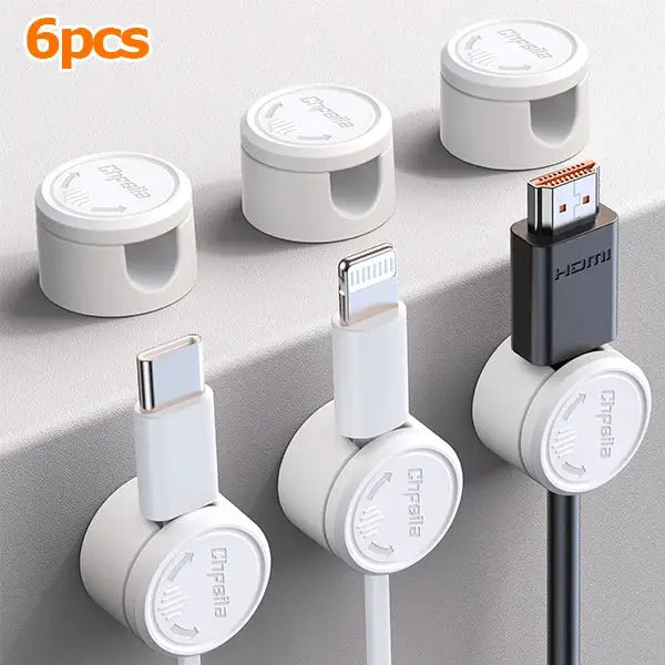 Magnetic Cable Clips | 360° Rotating | PriceLows™