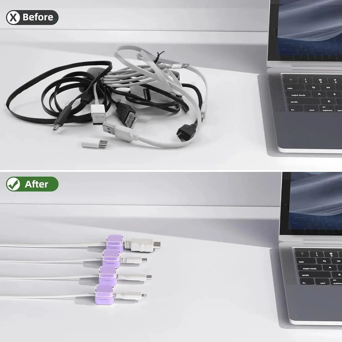 Magnetic Cable Clips | Adhesive Multi-Pack | PriceLows™