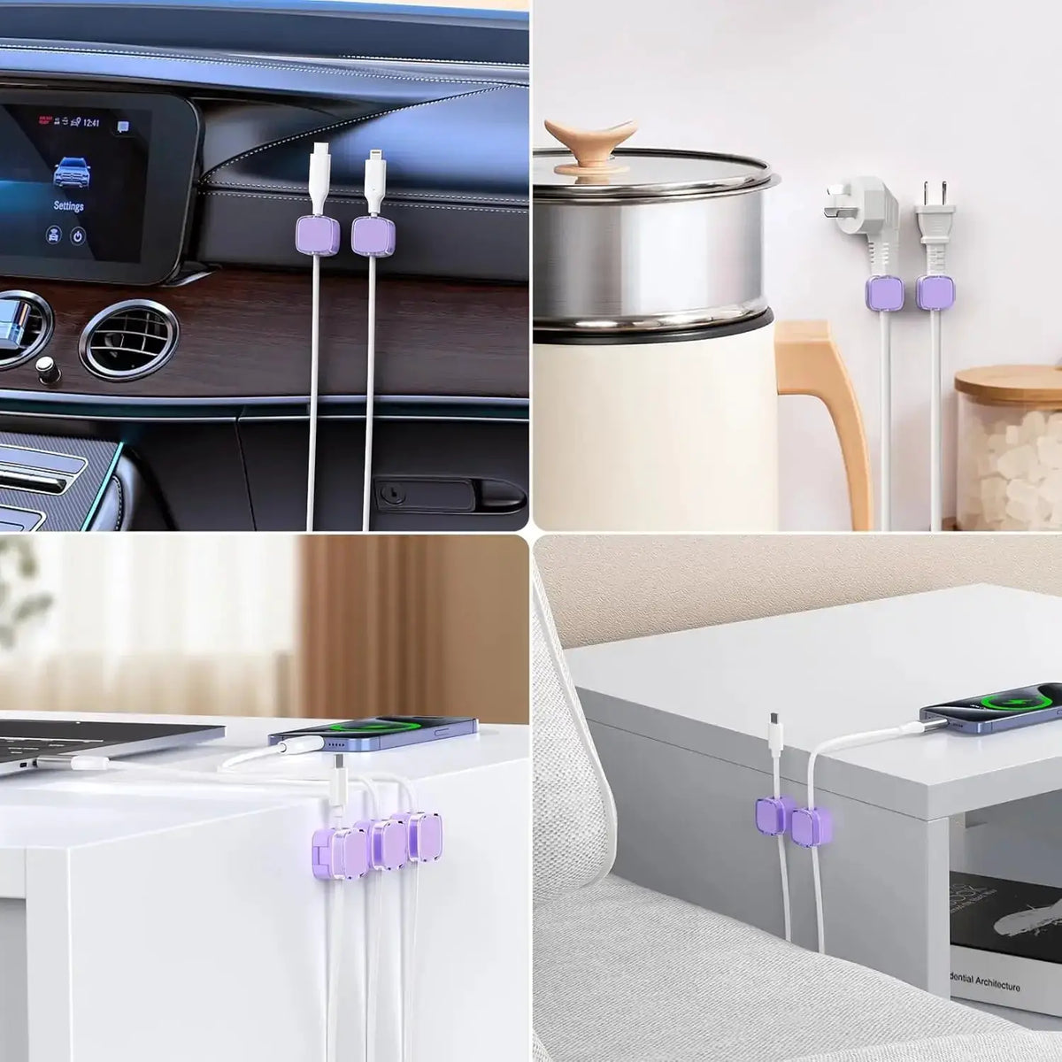 Magnetic Cable Clips | Adhesive Multi-Pack | PriceLows™