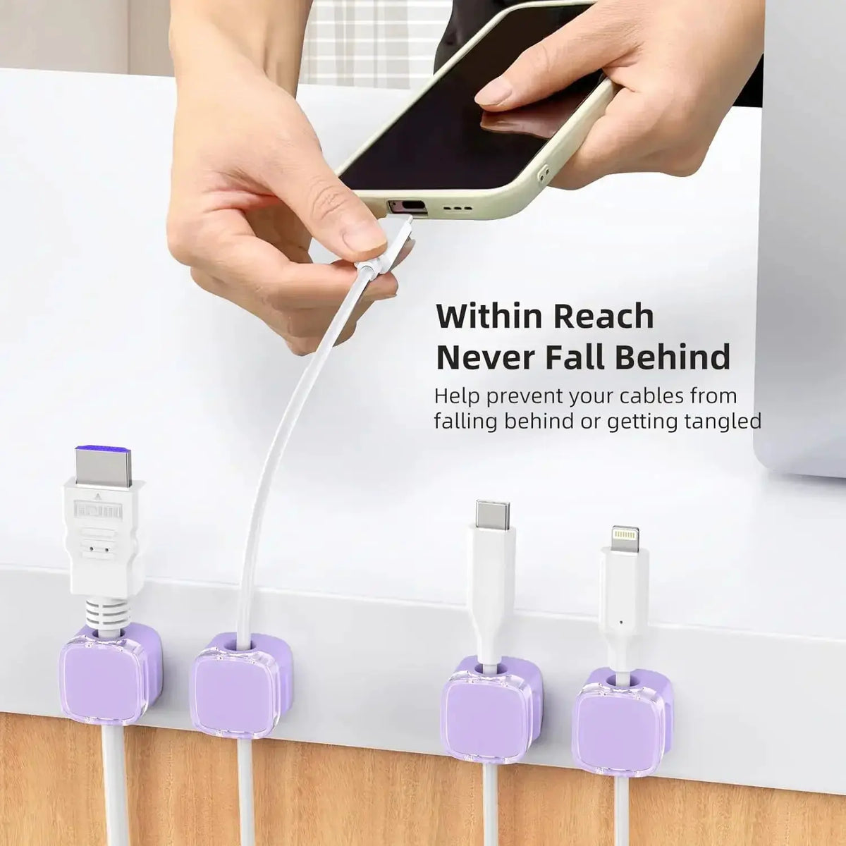 Magnetic Cable Clips | Adhesive Multi-Pack | PriceLows™