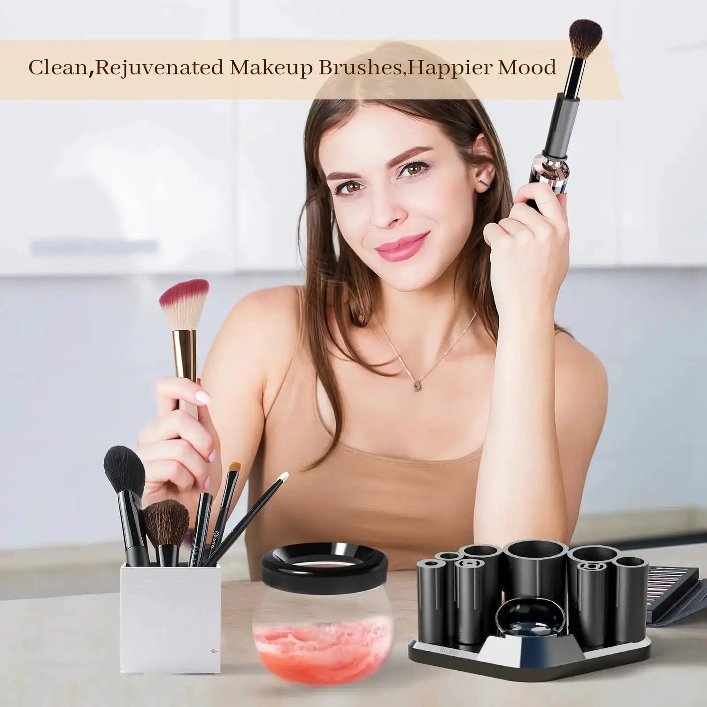 Makeup Brush Cleaner | Compact Desktop | PriceLows™