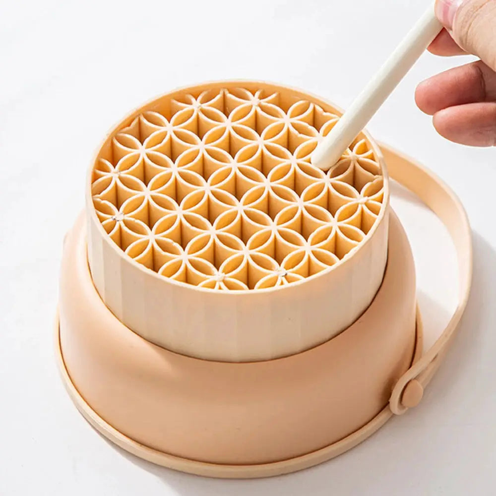 Makeup Brush Cleaning Bowl | Compact Rack | PriceLows™