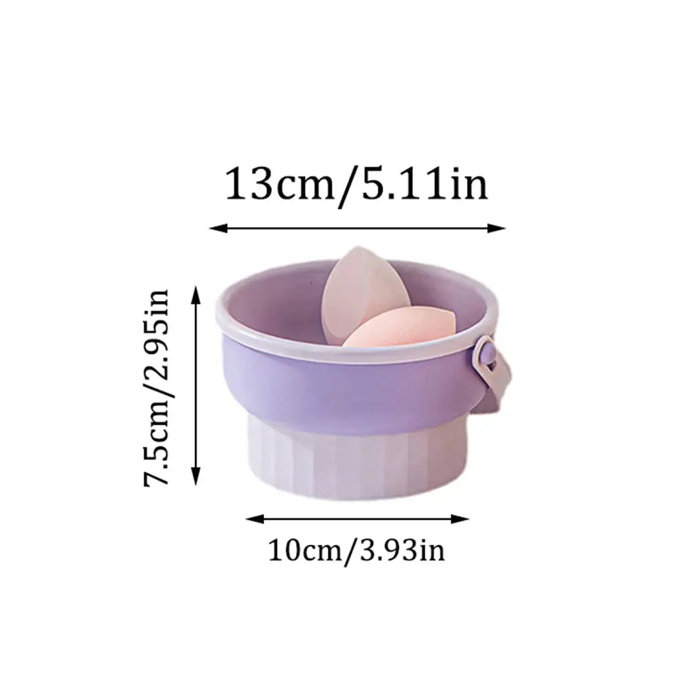 Makeup Brush Cleaning Bowl | Compact Rack | PriceLows™