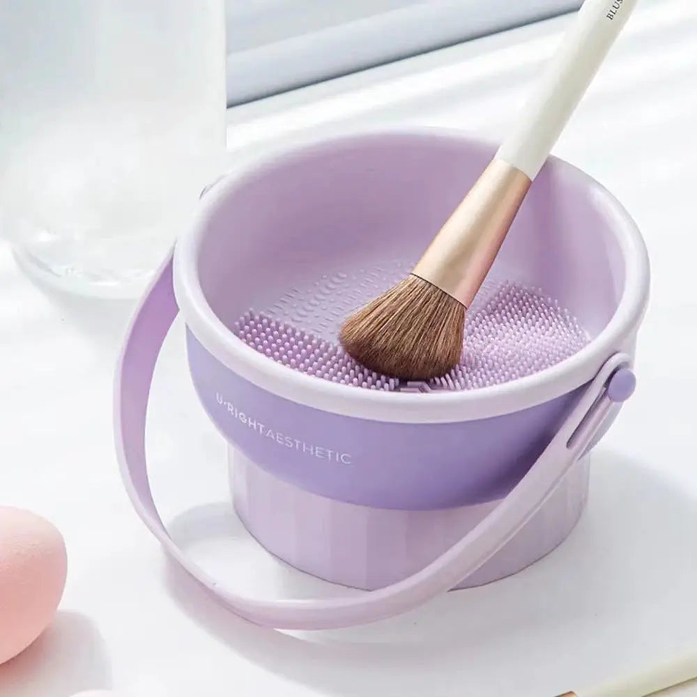 Makeup Brush Cleaning Bowl | Compact Rack | PriceLows™