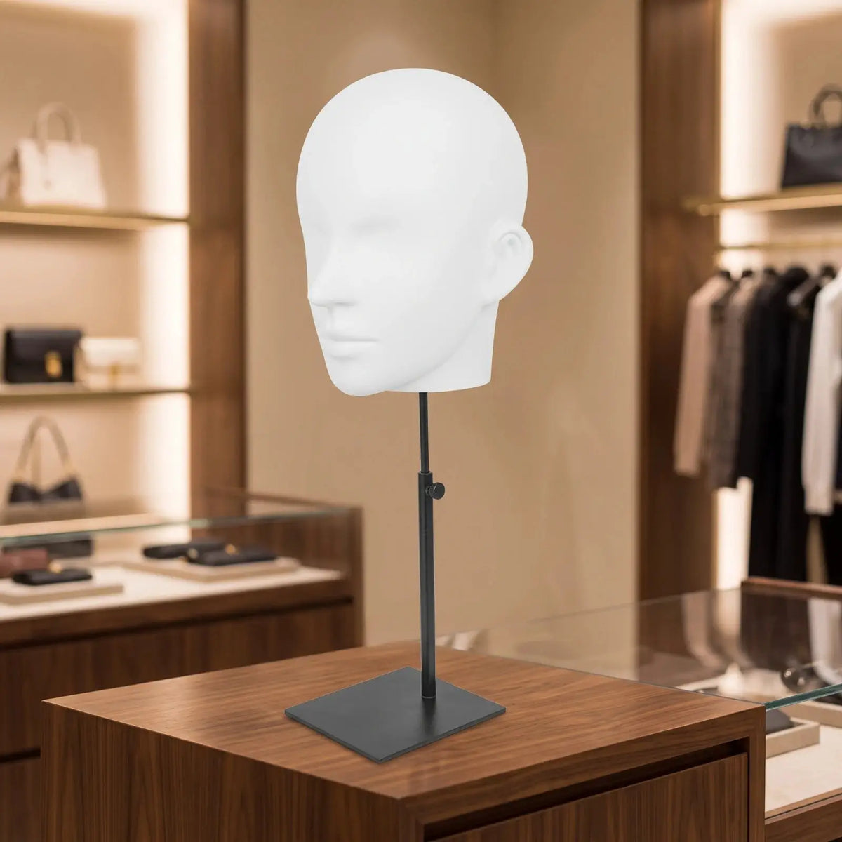 Mannequin Head Display Stand | Heavy Duty Hard Plastic | PriceLows™