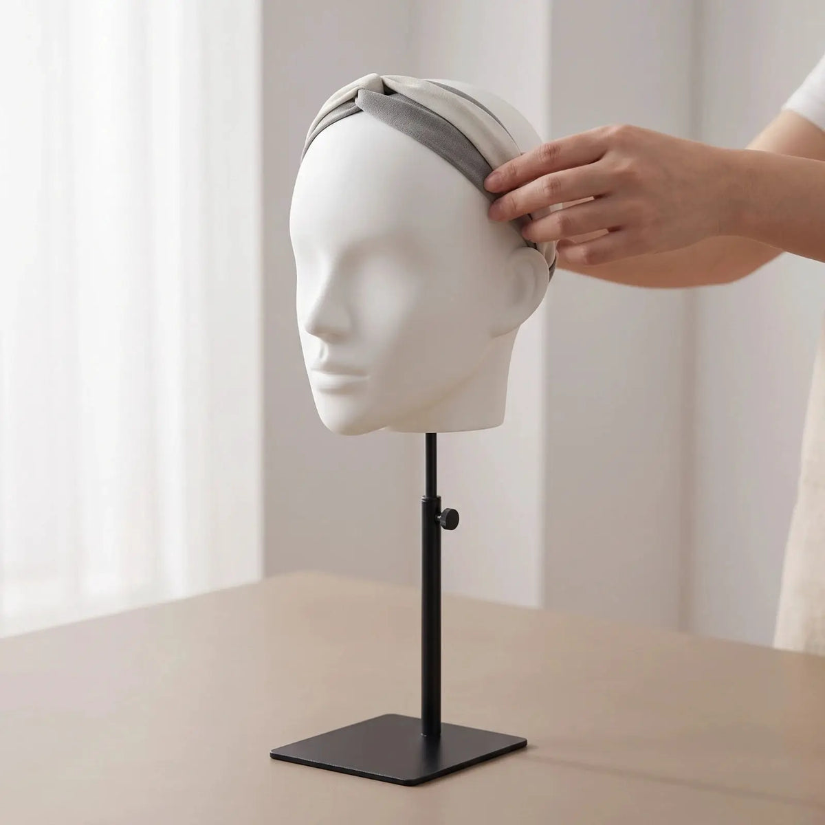 Mannequin Head Display Stand | Heavy Duty Hard Plastic | PriceLows™