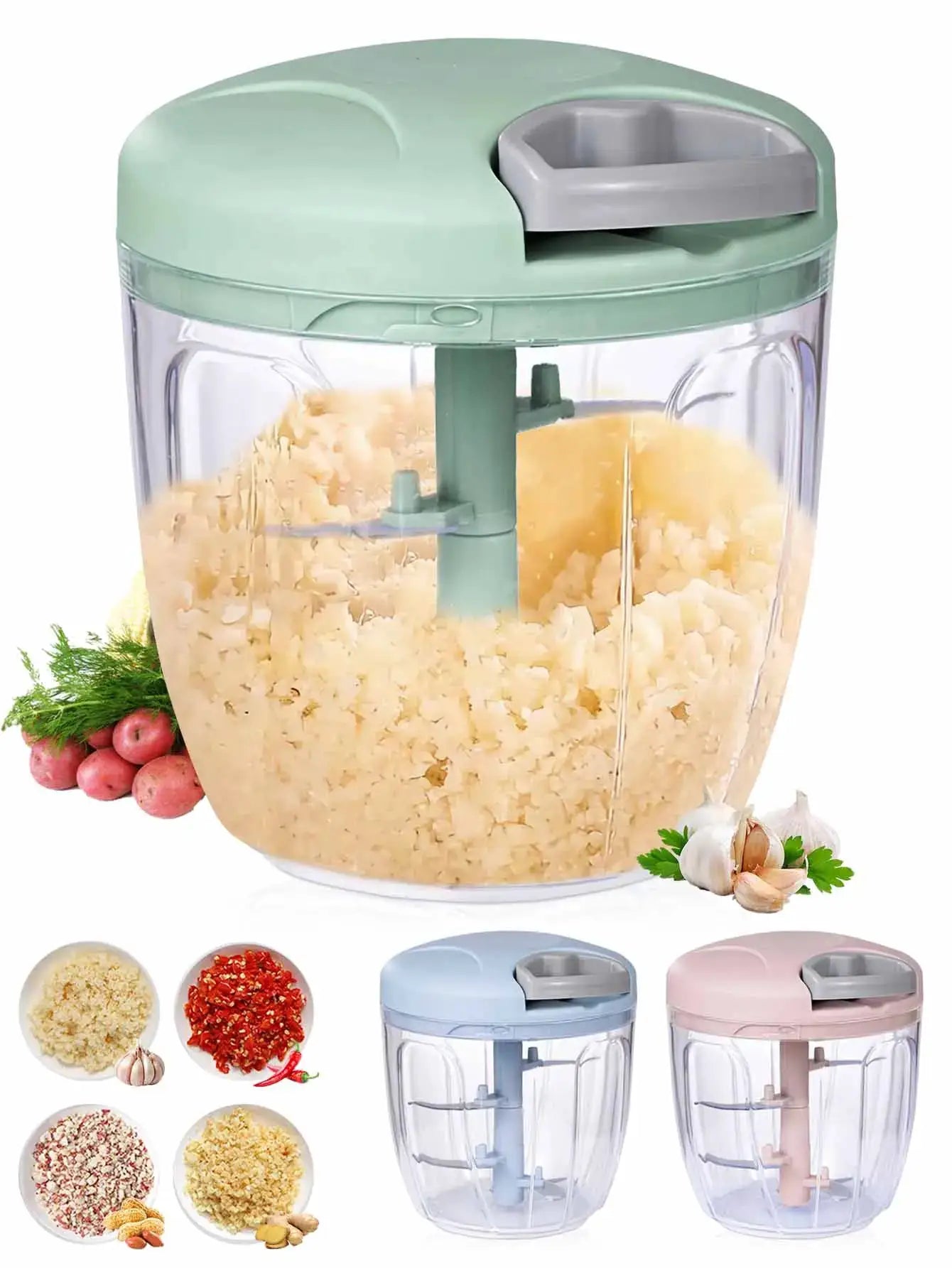 Manual Garlic Chopper | Stainless Steel | PriceLows™