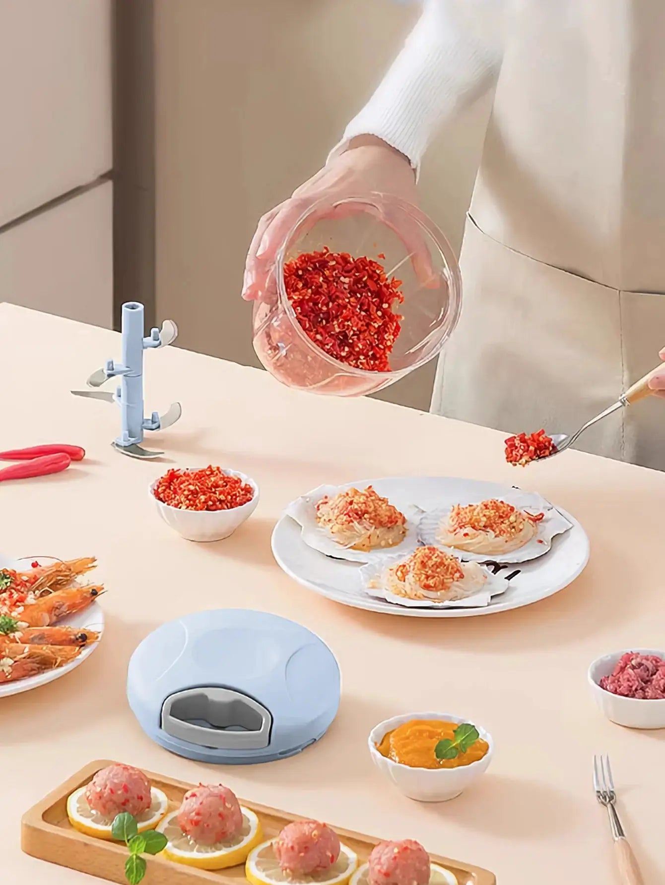 Manual Garlic Chopper | Stainless Steel | PriceLows™