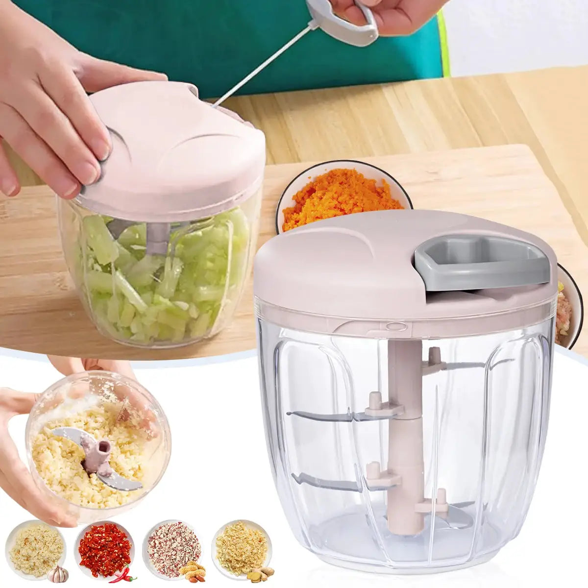 Manual Garlic Chopper | Stainless Steel | PriceLows™