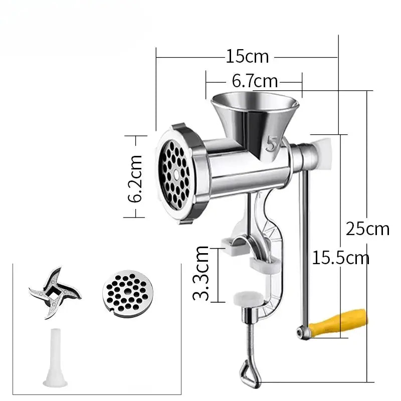 Manual Meat Grinder | Stainless Steel | PriceLows™