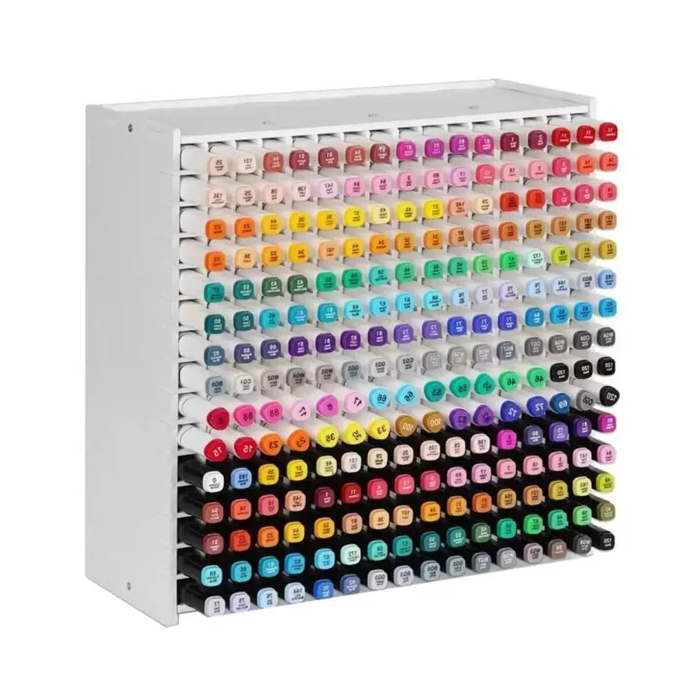 Marker Rack | PVC Construction | 72/120/180/240 Grids | Marker Pen Holder from PriceLows™