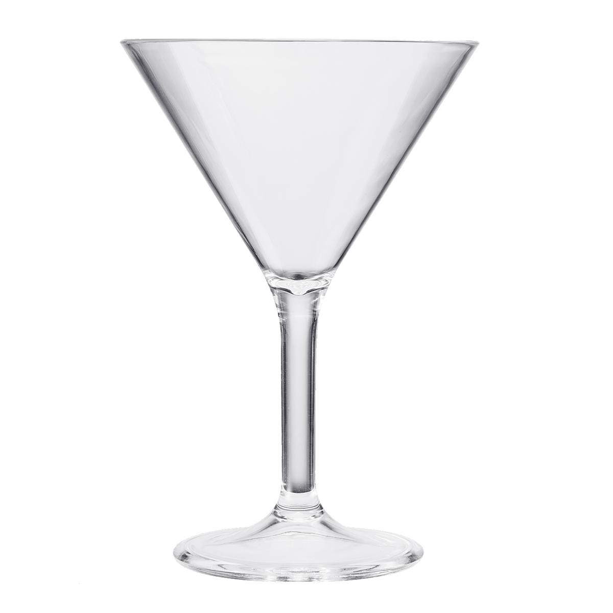 Barcelona Acrylic Martini Cocktail Glassware | 10 oz | Set of 6 | Glass