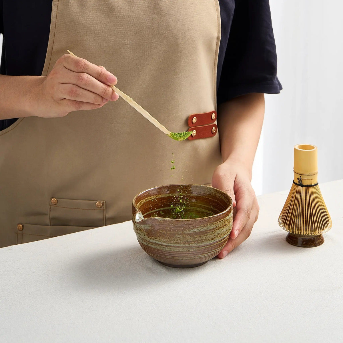 Japanese Matcha Set, Tortoise | 17 oz | Bamboo | Home Decor