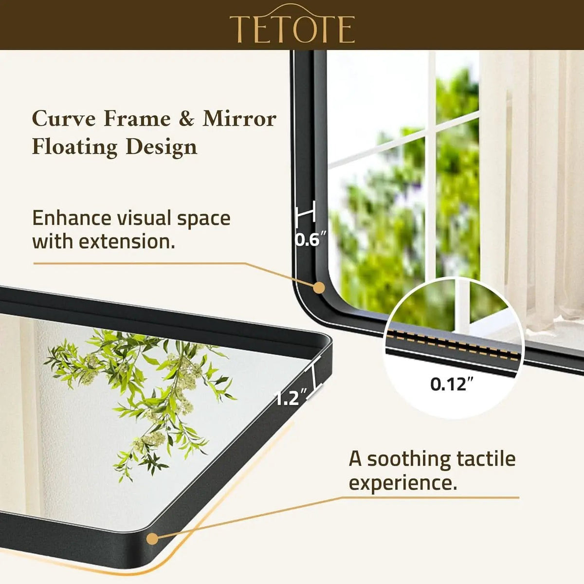 Matte Black Bathroom Vanity Mirror 24x32 Wall Mounted from PriceLows™