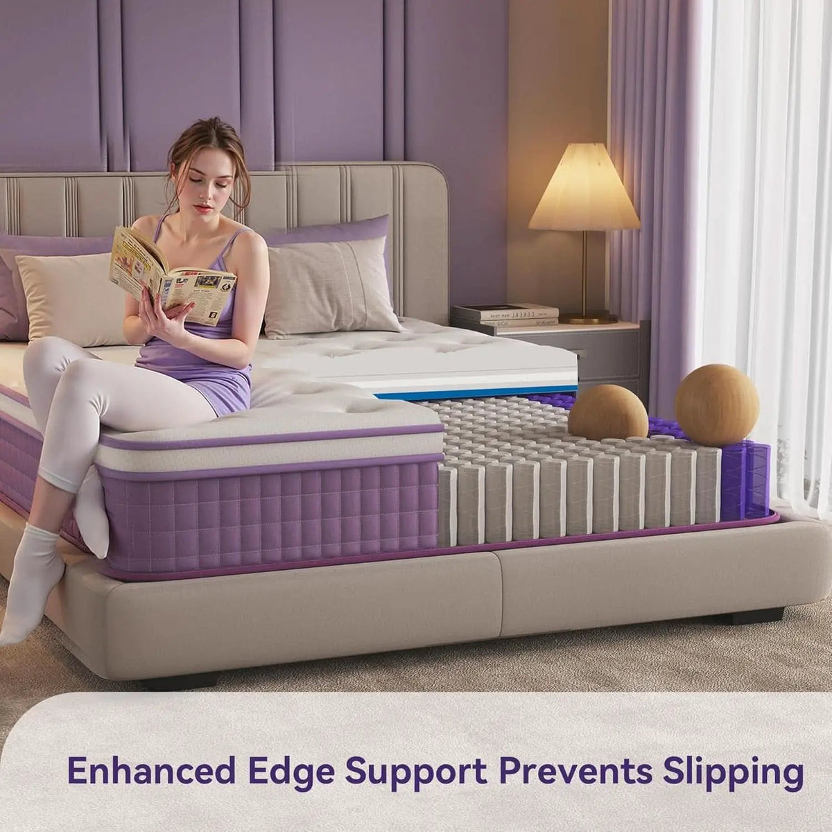 Queen Hybrid Gel Memory Foam Mattress In Box CertipurUS from PriceLows™