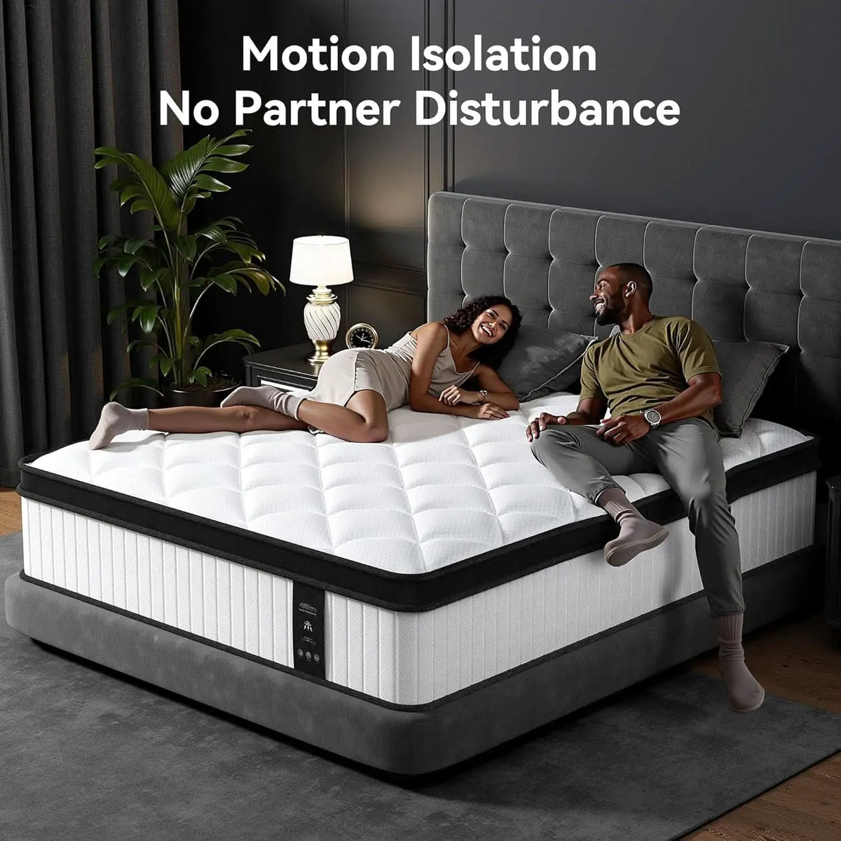 King Size Mattress With Pocket Springs Temperature Regulated from PriceLows™