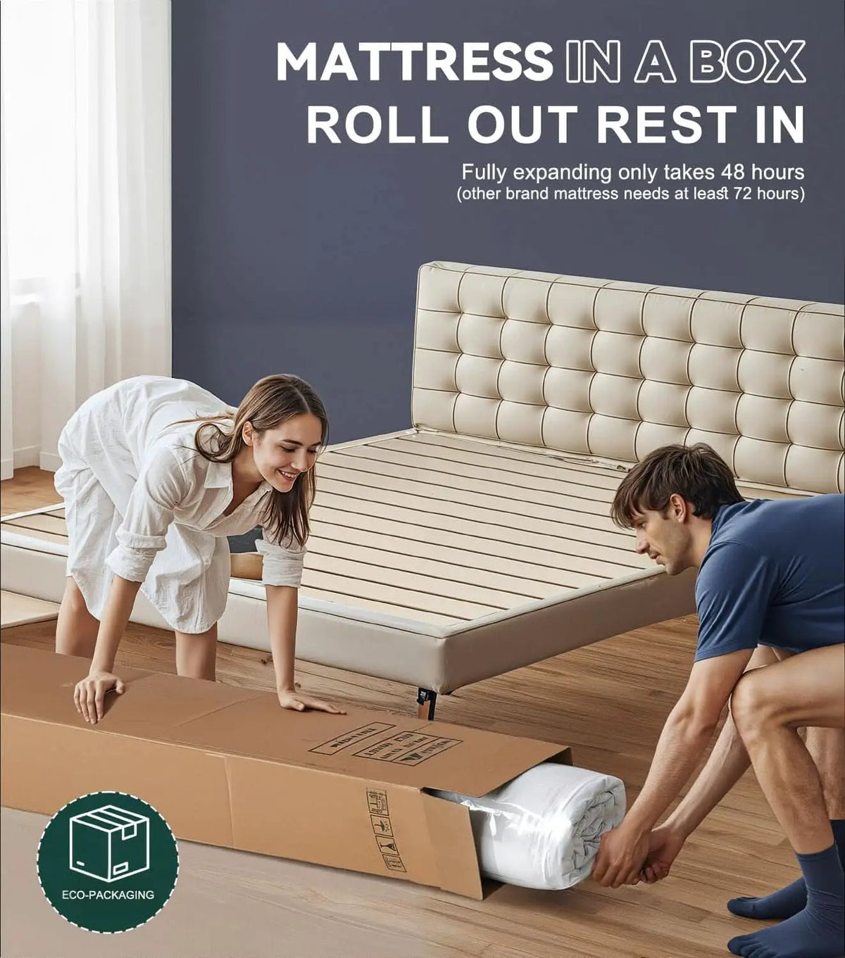 Queen 14 Inch Medium Firm Hybrid Memory Foam Mattress from PriceLows™