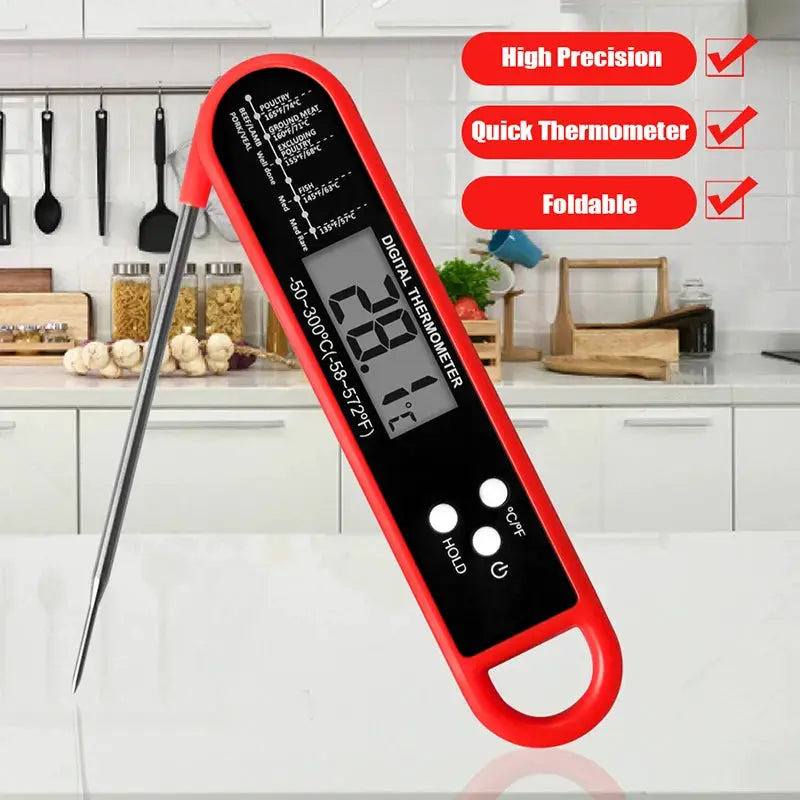 Meat Thermometer | Foldable Probe | Digital | One Size from PriceLows™