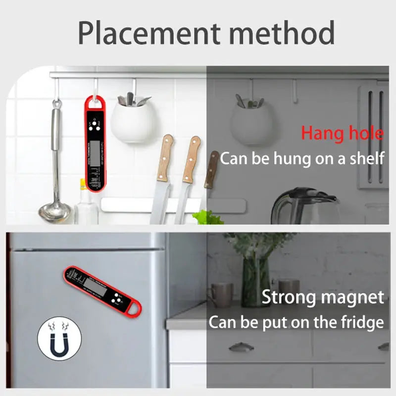 Meat Thermometer | Foldable Probe | Digital | One Size from PriceLows™
