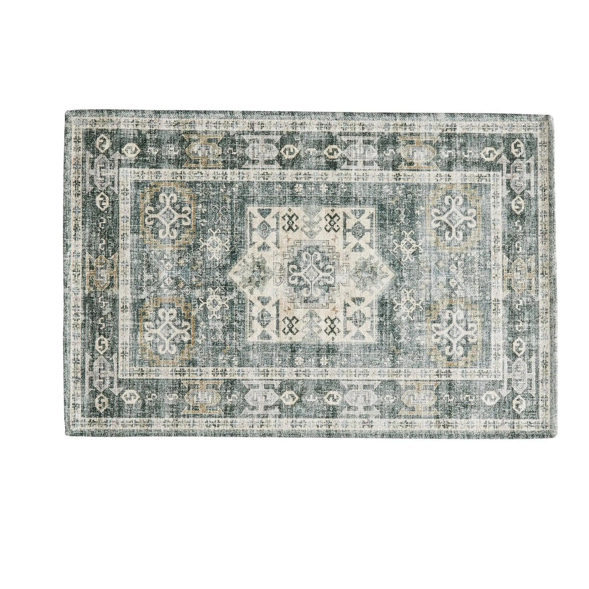 Medallion Machine Washable Accent Area Rug 3' x 5' - Nava Collection from PriceLows™