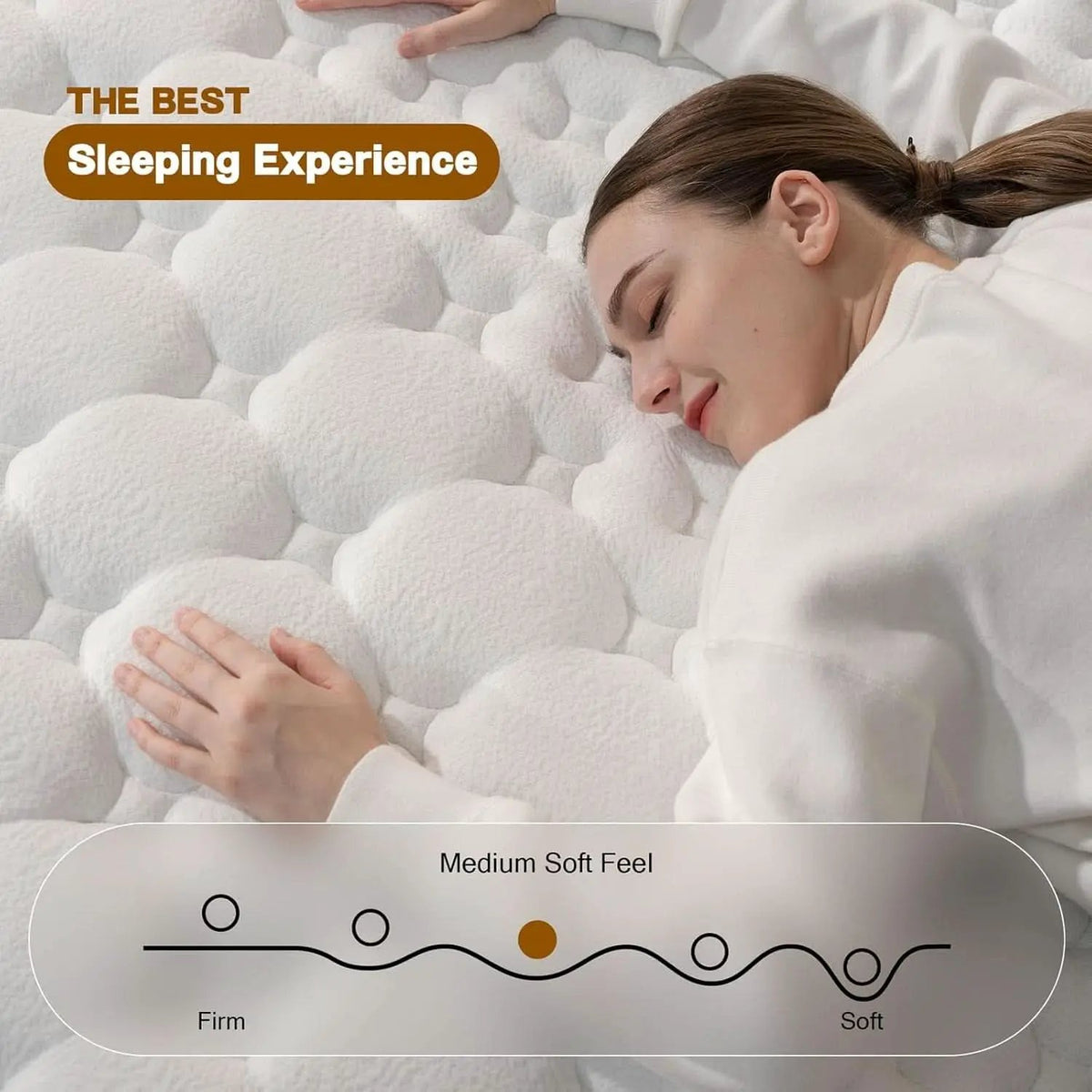 Queen 12 Inch CertipurUS Memory Foam Hybrid Mattress from PriceLows™