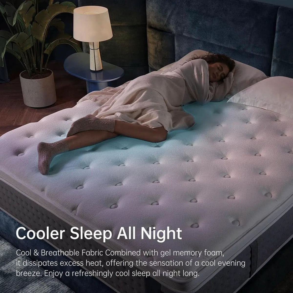 King Size Memory Foam Hybrid Mattress Fiberglass Free from PriceLows™
