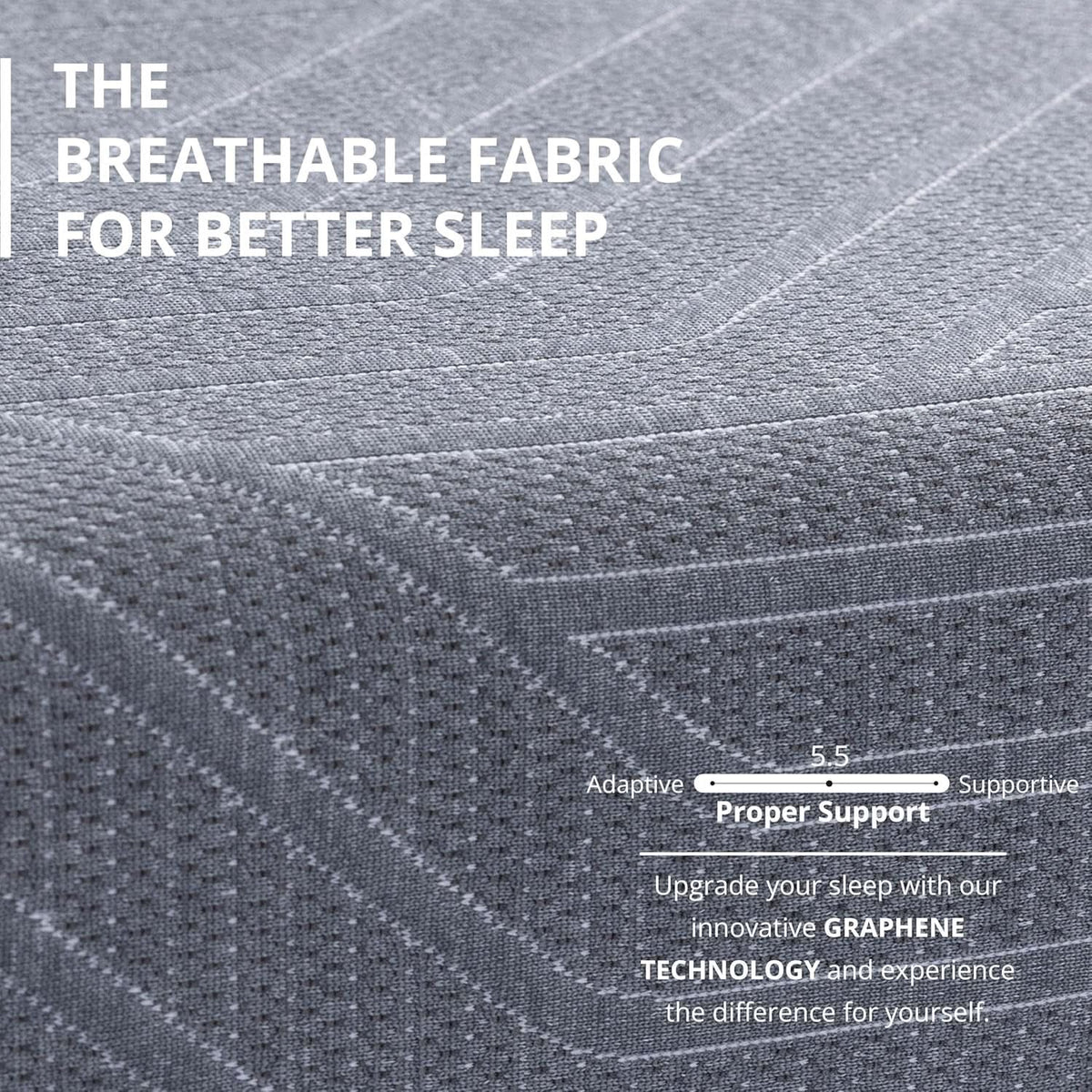 Queen Memory Foam Mattress Charcoal Premium Orthopedic from PriceLows™