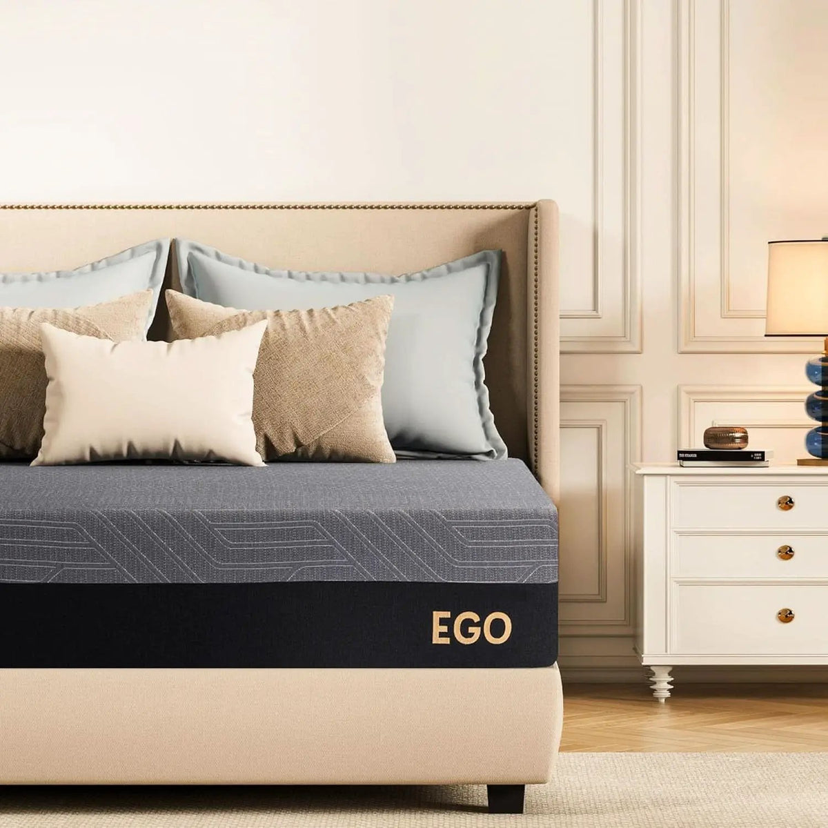 Queen Memory Foam Mattress Charcoal Premium Orthopedic from PriceLows™