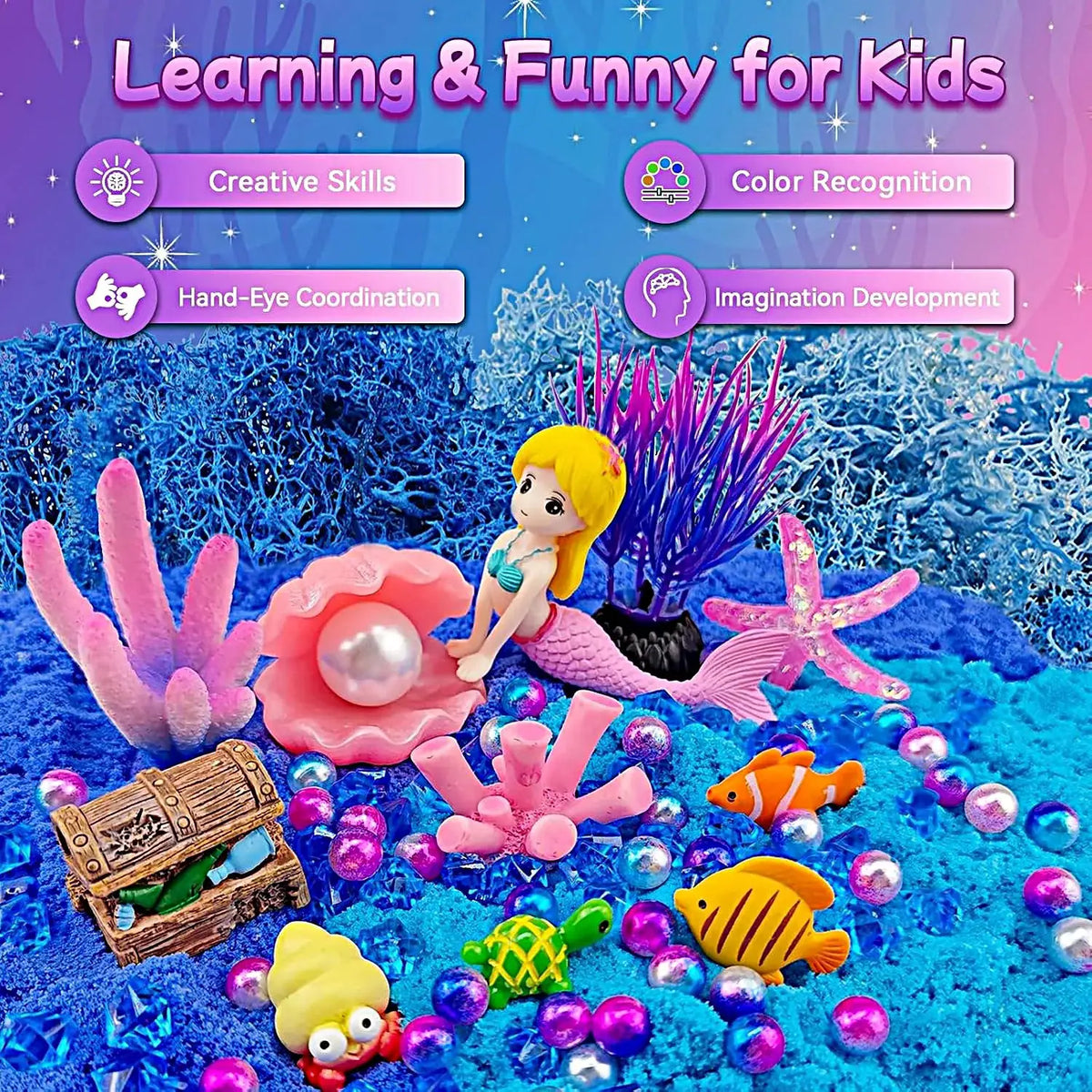 Mermaid Terrarium Kit | LED Night Light | PriceLows™