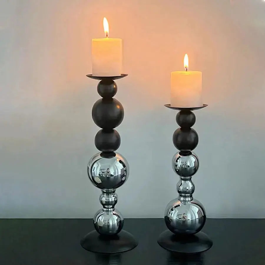 Metal Candle Holder | Stainless Steel | PriceLows™