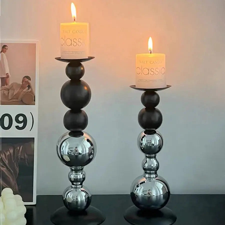 Metal Candle Holder | Stainless Steel | PriceLows™
