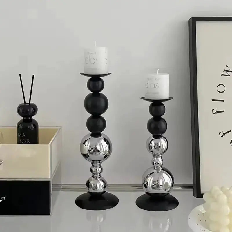 Metal Candle Holder | Stainless Steel | PriceLows™