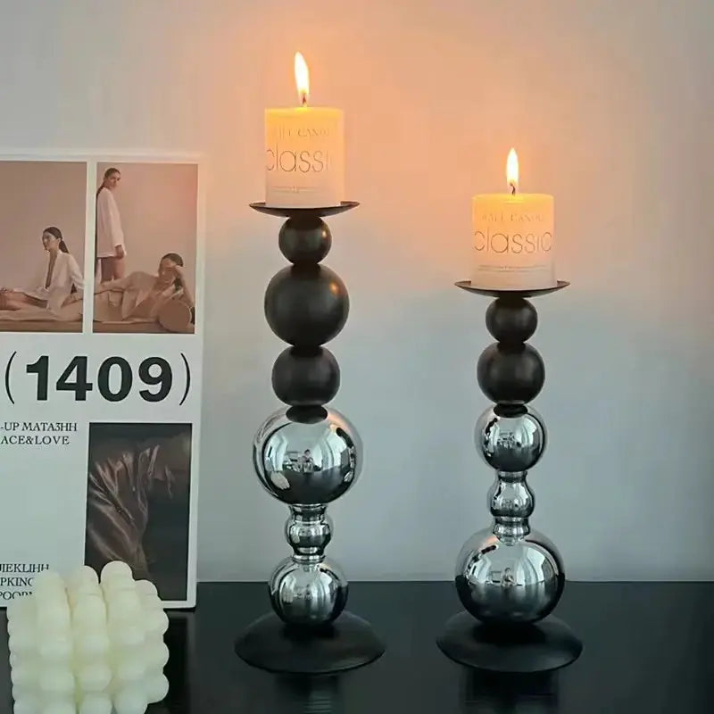 Metal Candle Holder | Stainless Steel | PriceLows™