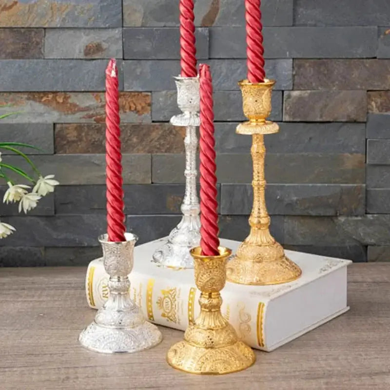 Metal Candlestick Holders | 2 Piece Set | PriceLows™