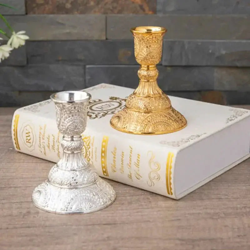 Metal Candlestick Holders | 2 Piece Set | PriceLows™