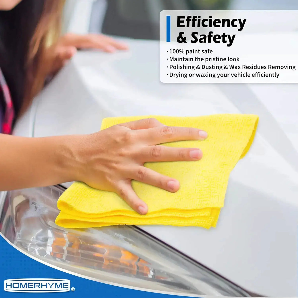 100 Pack Microfiber Cleaning Cloths, 11.5"x11.5" Lint-Free Absorbent Towels for Cars, Home, Kitchen, Garage from PriceLows™