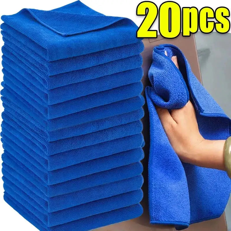 1-20Pcs Microfiber Towels Car Wash Drying Cloth Towel Household Cleaning Cloths Auto Detailing Polishing Cloth Home Clean Tools from PriceLows™