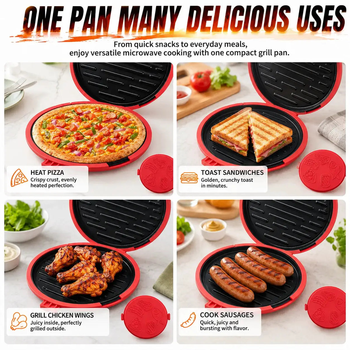 Microwave Grill Pan | Nonstick Coating | PriceLows™