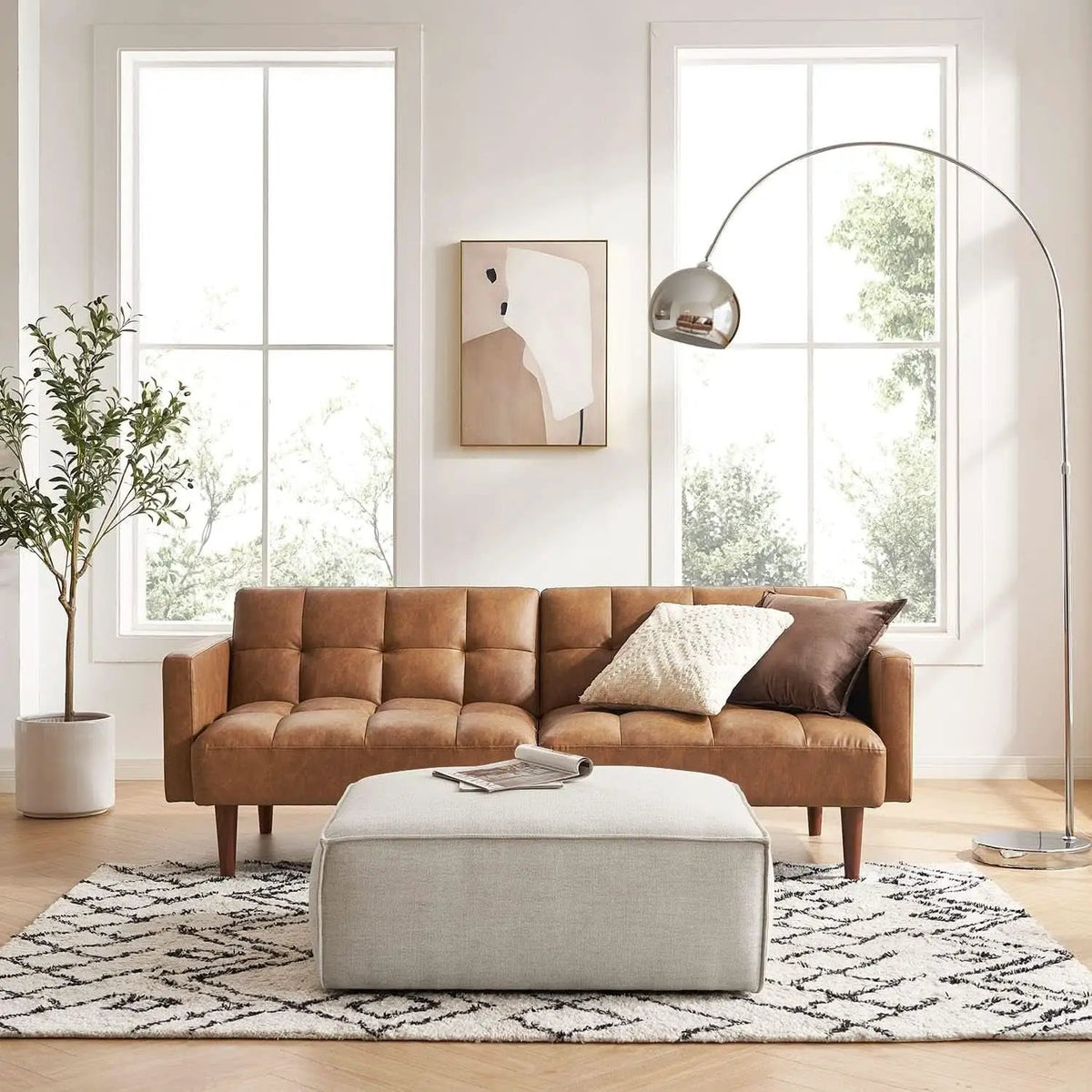 Mid Century Modern Multi Functional Sofa Bed Futon from PriceLows™