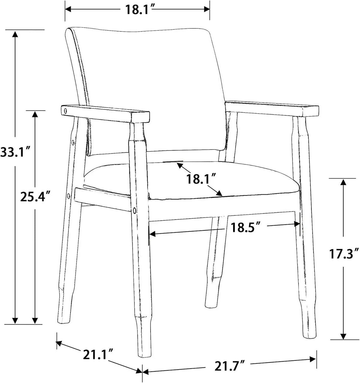 Mid Century Modern Walnut Dining Chairs With Beige Fabric from PriceLows™