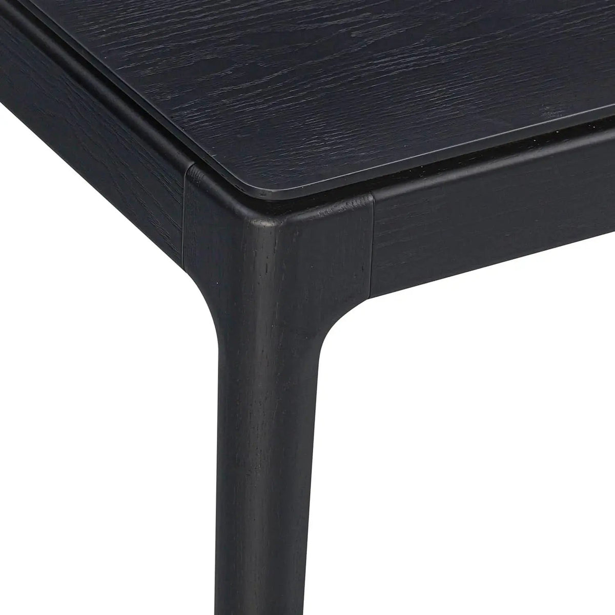 Mingle 55 Inch Modern Rectangular Dinner Table Burnt Black from PriceLows™