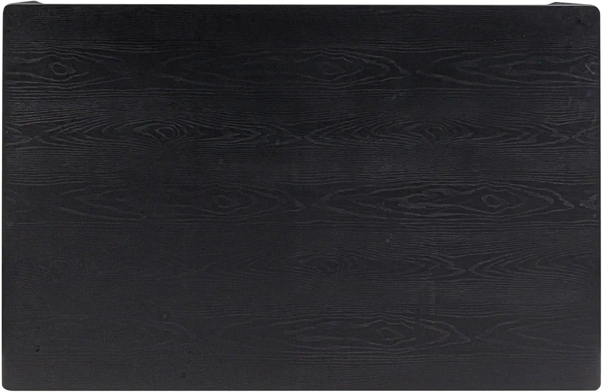 Mingle 55 Inch Modern Rectangular Dinner Table Burnt Black from PriceLows™