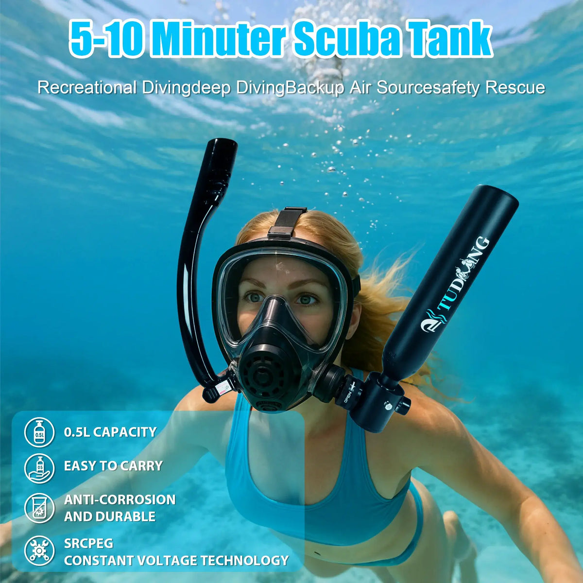 Mini Scuba Tank | 0.5L Capacity | PriceLows™
